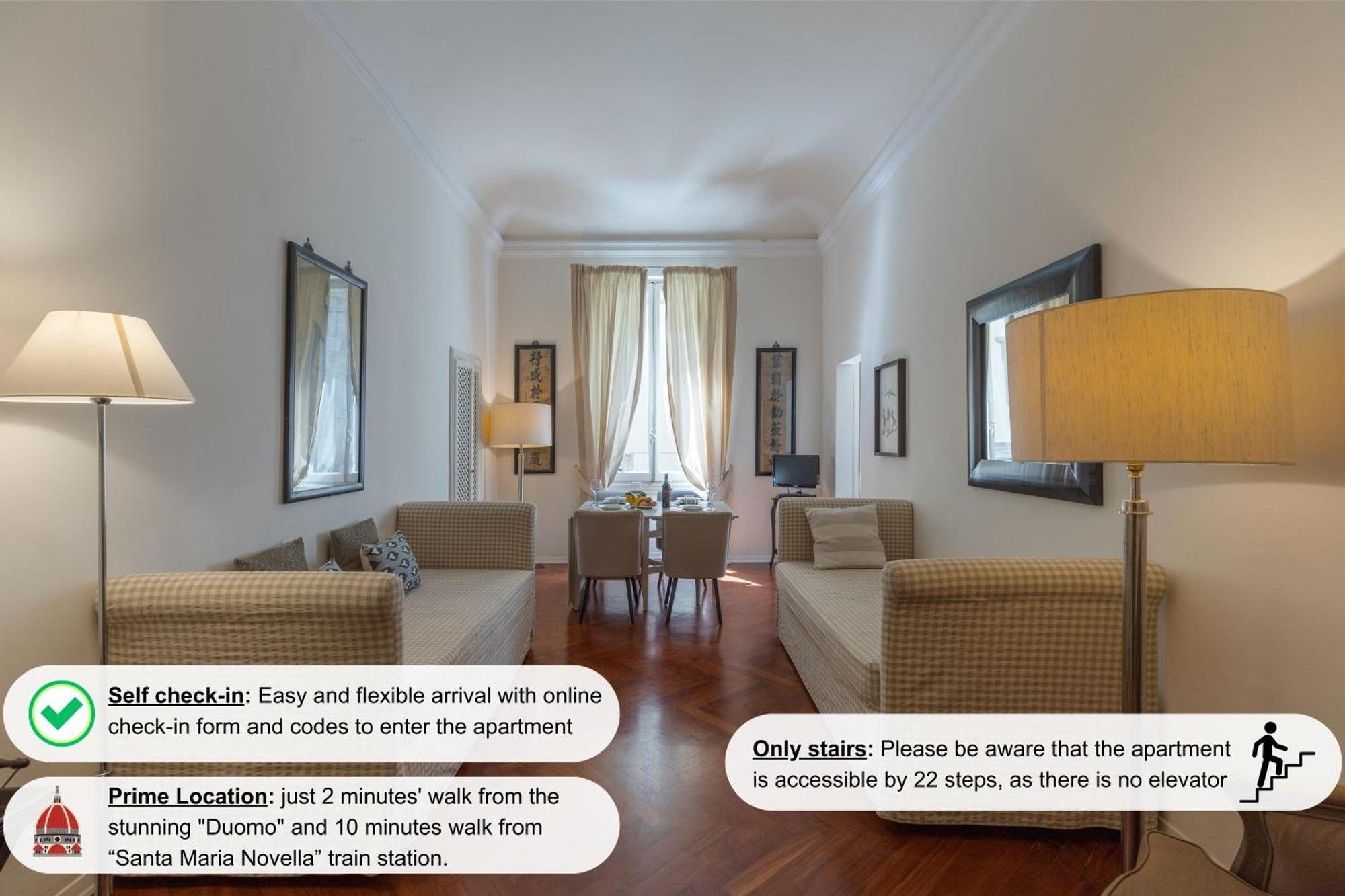 Big Apartment A Stone'S Throw From The Duomo Florens Exteriör bild